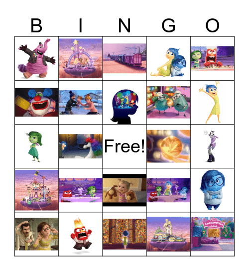 Inside Out Bingo Card