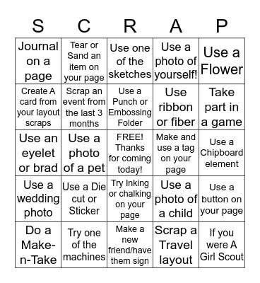 Crop for Savannah, GA Bingo Card