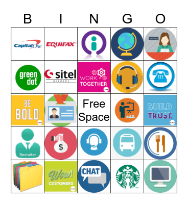 SITEL Bingo Card