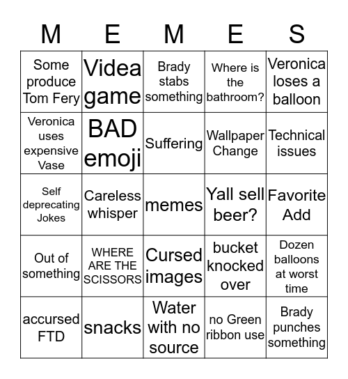Floral bingo Card