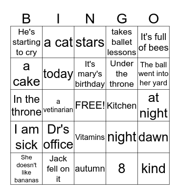 Inferring Bingo Card