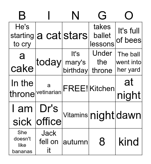 Inferring Bingo Card