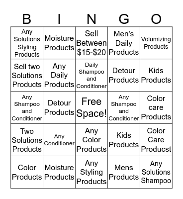 Solutions  Bingo Card