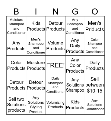 Solutions Bingo Card