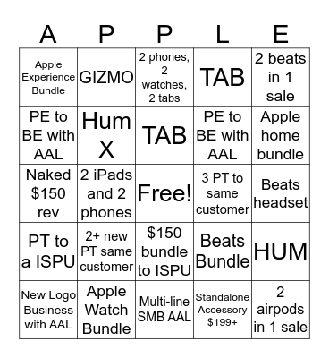Apple launch weekend Bingo Card