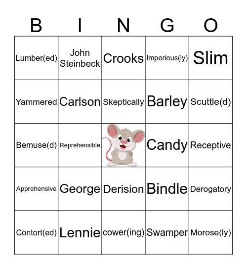Of Mice & Men Ch's 1-3 Bingo Card