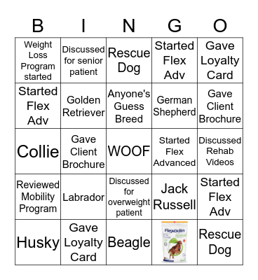 FLEXADIN ADVANCED Bingo Card
