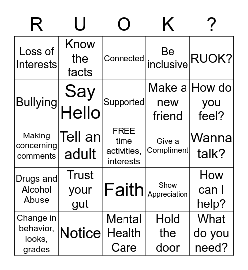 A Conversation Could Change Your Life! Bingo Card