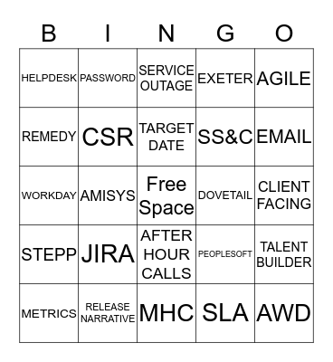 CUSTOMER SERVICE WEEK BINGO Card