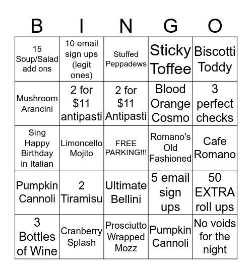 Bracket Bingo Card