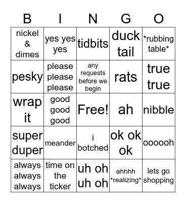 Bingo Card