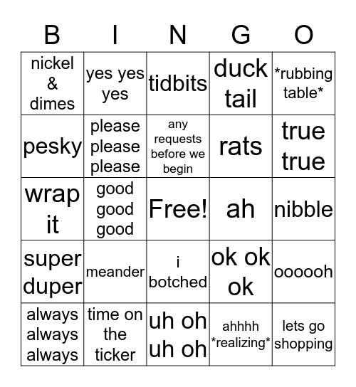 Bingo Card