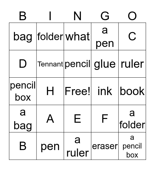 What Bingo Card