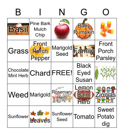2019 Crabfest Outdoor Bingo Card