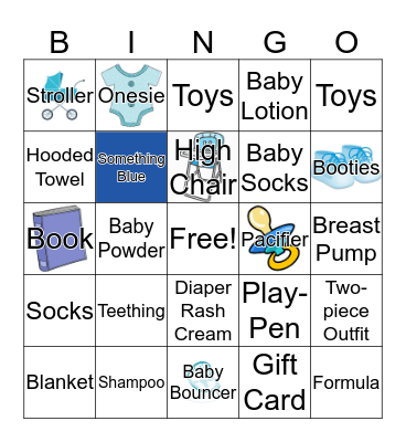 Baby Bingo Card