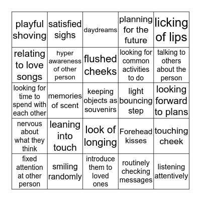 express love Bingo Card