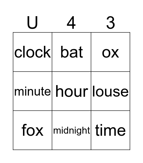 Bingo Card