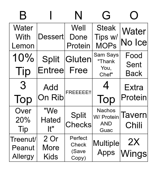 SUNDAY FUNDAY Bingo Card