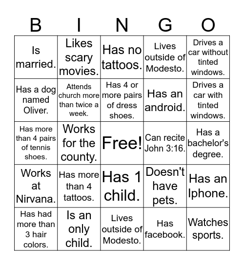 Delia's Bingo ! Bingo Card