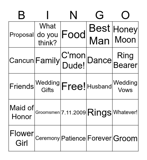 It's Queli's Fiesta Bingo Card