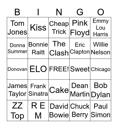 Barb is Never Growing Old Bingo Card