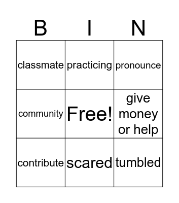 Grade 3 unit 1 week 3 Bingo Card