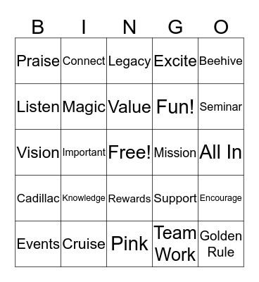 Customer Service Week Bingo Card