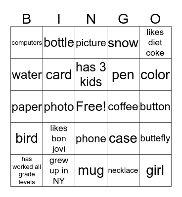 LSN Bingo Card