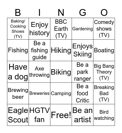 Networking Bingo - Round 1 Bingo Card