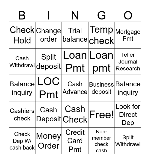 SERVICE CHAMPION BINGO  Bingo Card