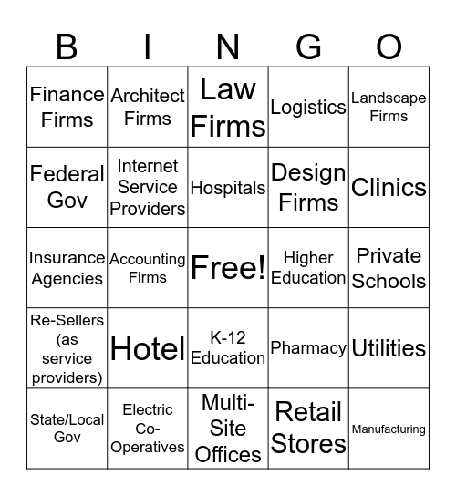 Storage by the Vertical! Bingo Card