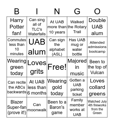 Advisor Appreciation Bingo Card