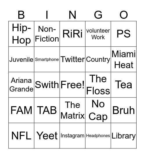 Random Bingo Card