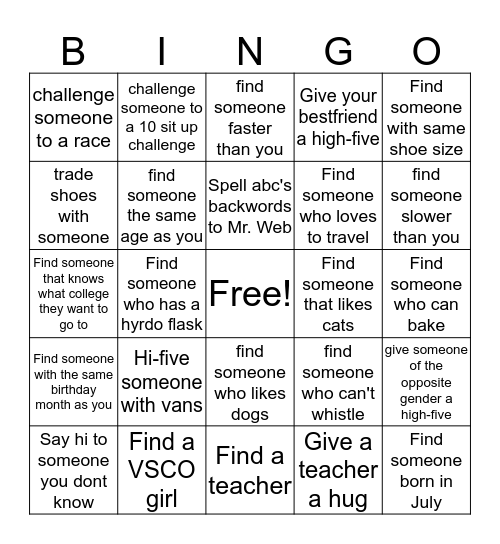 Ram Bingo Card