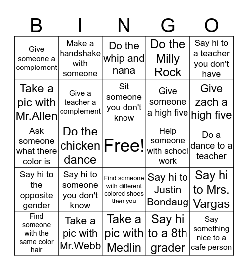 Ram Bingo Card