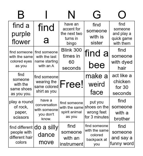 RAM BINGO Card