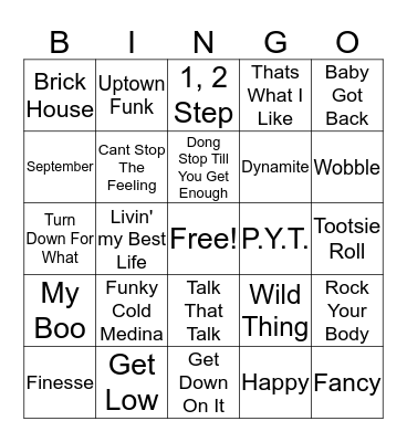 Muzingo All-Stars Bingo Card