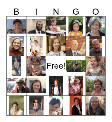 Cook Family Reunion Bingo Card