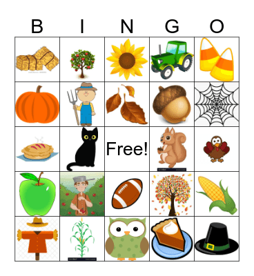 FALL BINGO Card