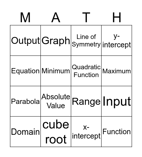 CCA Chapter 1 Bingo Card