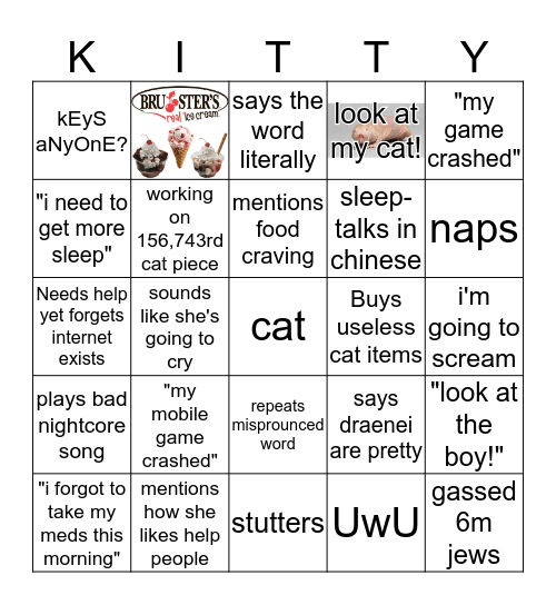 kitty bingo Card