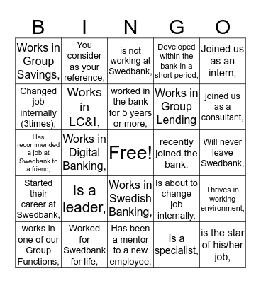 Find someone who... Bingo Card