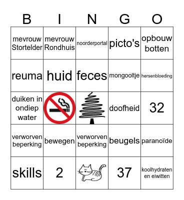 Kerstbingo Card