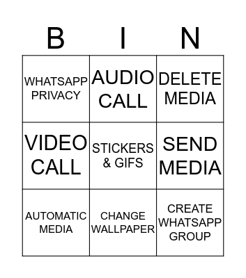 DIALUP Session 4 Bingo Card