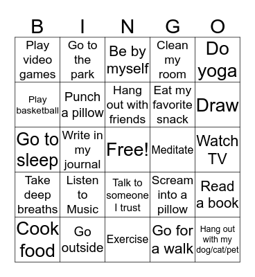 Time for Bingo! Bingo Card