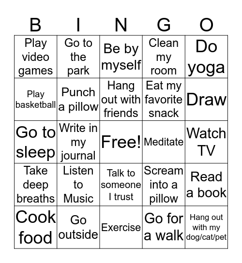 Time for Bingo! Bingo Card