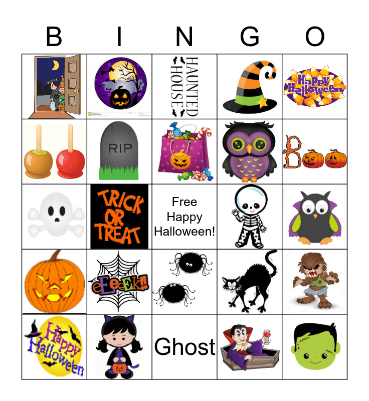 G.E.M.S Call Center Halloween Bingo Card