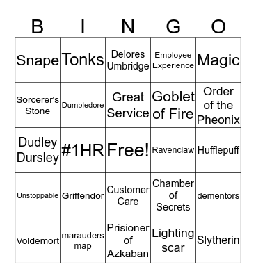 Customer Service Week Bingo Card