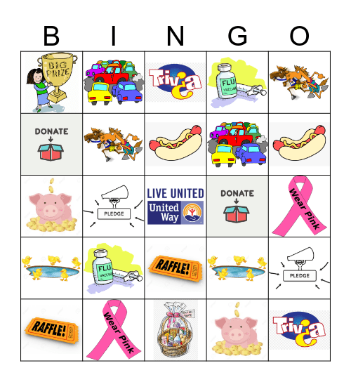 United Way Bingo Card