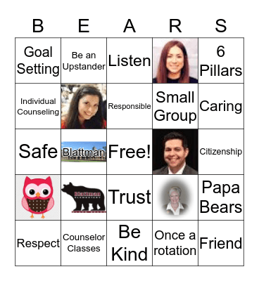 Blattman Bingo  Bingo Card